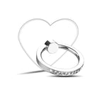 Transparent Diamond Ring Phone Holder – Rotatable Finger Grip Phone Ring Stand Richie's heart