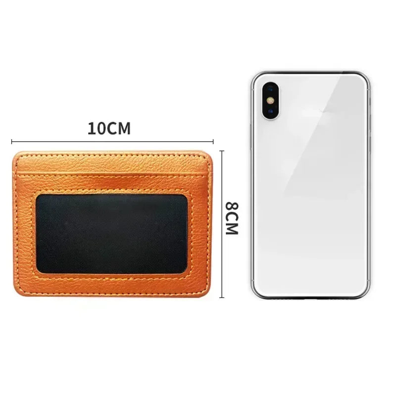 Ultra-Thin PU Leather Mini Wallet – 4-Slot Card Holder Slim Card Holder Wallet Richie's