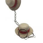 2pcs Anime Straw Hat Keychain Handmade Bag Charm Gift Set Anime Bag Charm Richie's