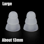 3-Layer Silicone Eartips S/M/L – Anti-Slip Earphone Replacement Caps Earphone Eartips Richie's Large 1 Pair