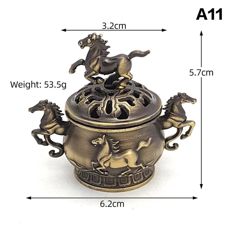 Chinese Style Alloy Incense Burner Bowl – Yoga & Home Decor Incense Burner Richie's A11