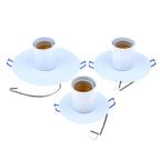 E27 Ceramic Lamp Holder Heat-Resistant Metal Spring Bracket Lamp Socket Holder Richie's