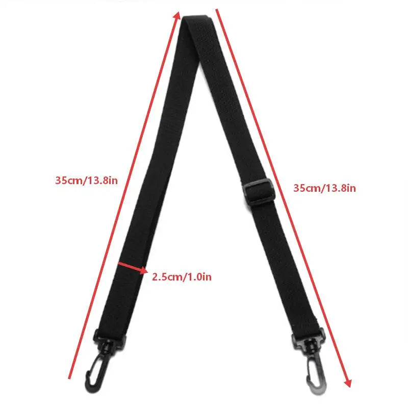 Adjustable Replacement Shoulder Strap – Black Polyester 70–130cm Replacement Bag Strap Richie's Black