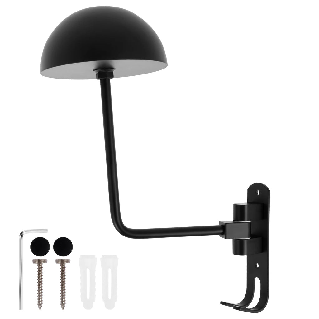 Wall Mount Motorcycle Helmet Holder 180° Dual-Ball Rack 2PCS Helmet Wall Rack Richie's 1PC Hemisphere Rack