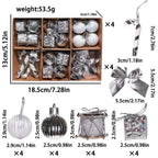 24pcs Christmas Ball Ornament Set – DIY Xmas Tree Decorations Christmas Ornament Set Richie's
