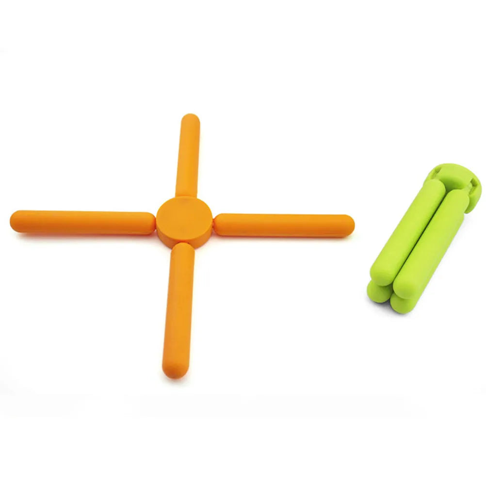 Folding Silicone Cross Placemat – Pot Pad & Phone Stand Silicone Trivet Mat Richie's