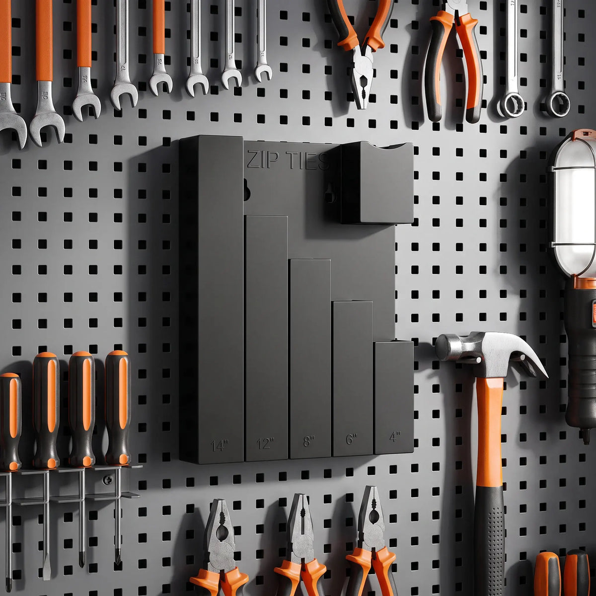 Wall Mount Cable Tie Organizer Rack – ABS Zip Tie Storage Cable Tie Organizer Richie's
