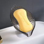 Leaf Shape Drain Soap Holder Suction Cup Tray – Shower & Kitchen Soap Dish Holder Richie's D 1pc