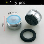 5-Pack Brass Water Saving Faucet Aerator Bubbler Splash Guard Faucet Aerator Richie's 8L-minute-Brass