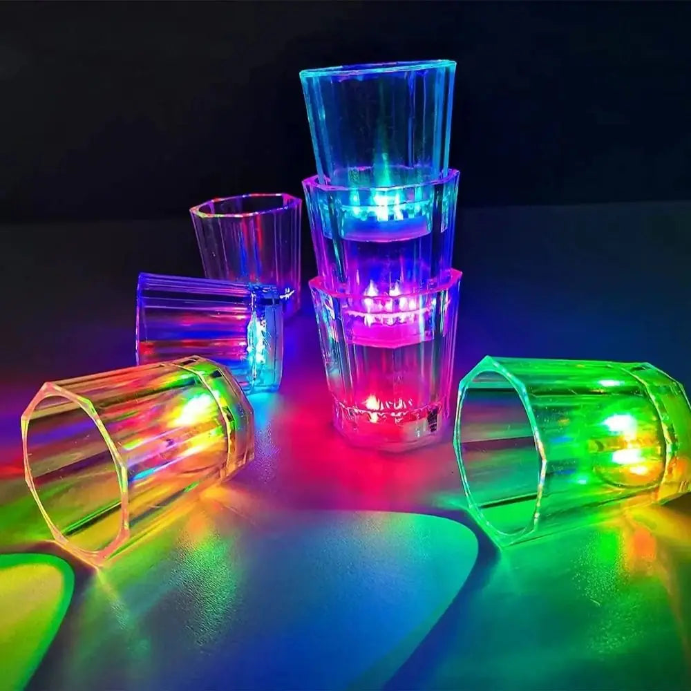 LED Glow Shot Cups – 12pc Light-Up Party Glasses Set LED Party Shot Cups Richie's