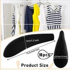 Velvet Foam Hanger Shoulder Pads Non-Slip Clothes Protector 10pk Hanger Shoulder Pads Richie's