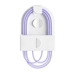 60W PD USB-C to USB-C Nylon Braided Cable – 6 Colors | FUCHU USB-C Charging Cable Richie's Purple 1M