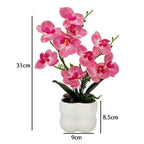 Artificial Butterfly Orchid Bonsai White Faux Flower Décor Artificial Flower Bonsai Richie's