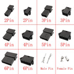 JST SM 2.54mm Connector 2–8 Pin Male Female Crimp Housing Wire Connector Housing Richie's