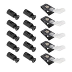 Garden Flag Stoppers Rubber Clips & Flagpole Fixators – 5 Sets Flag Pole Accessories Richie's Default Title