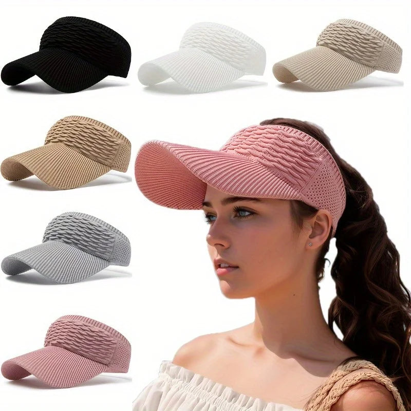 Women's Breathable Knit Sun Hat – Wide Brim Beach Cap Women's Sun Hat Richie's