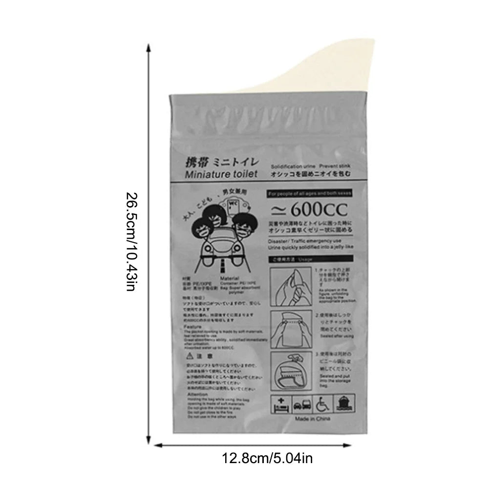 Portable Emergency Urine Bags 600ml Travel Urinal Bags 4–20 Pack Emergency Urinal Bag Richie's