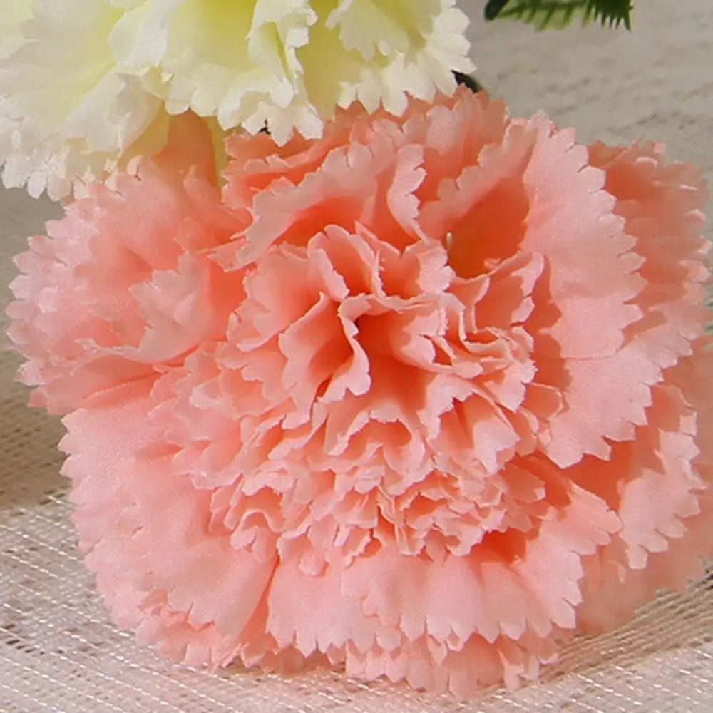 10Pcs Silk Artificial Carnations Fake Flowers with Bendable Stems Artificial Flowers Richie's