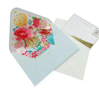 3D Pop-Up Flower Greeting Card with Envelope | Birthday & Holiday Pop-Up Greeting Card Richie's D