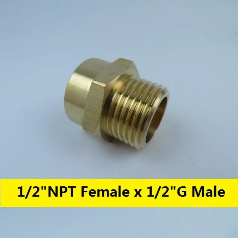 Brass G BSP Female to NPT Male Thread Pipe Fitting Adapter Pipe Fitting Adapter Richie's