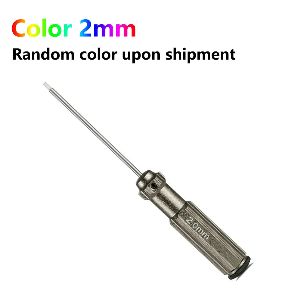 TOTNEND RC Hex Screwdriver Set 1.5–3mm Titanium Coated 4pc Precision Hex Screwdriver Richie's Color 2mm 1pcs