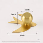 Modern Brass Cabinet Pull Gold with Backplate – Drawer Handle Cabinet Pull Handle Richie's 1E