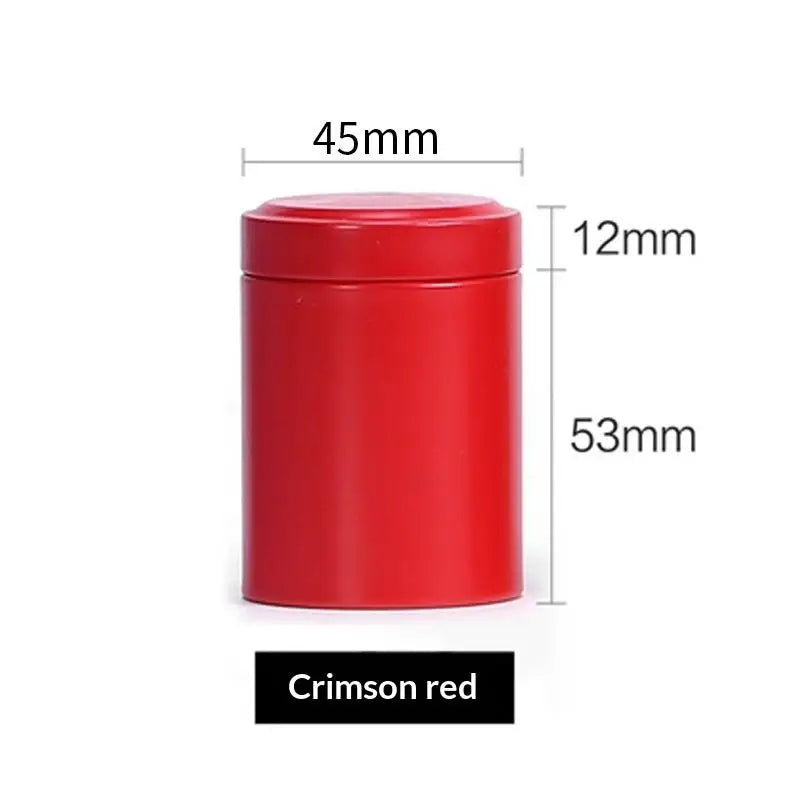 Mini Tea Tin Can – Portable Sealed Empty Tea Jar | Richie's Tea Storage Tin Richie's Red