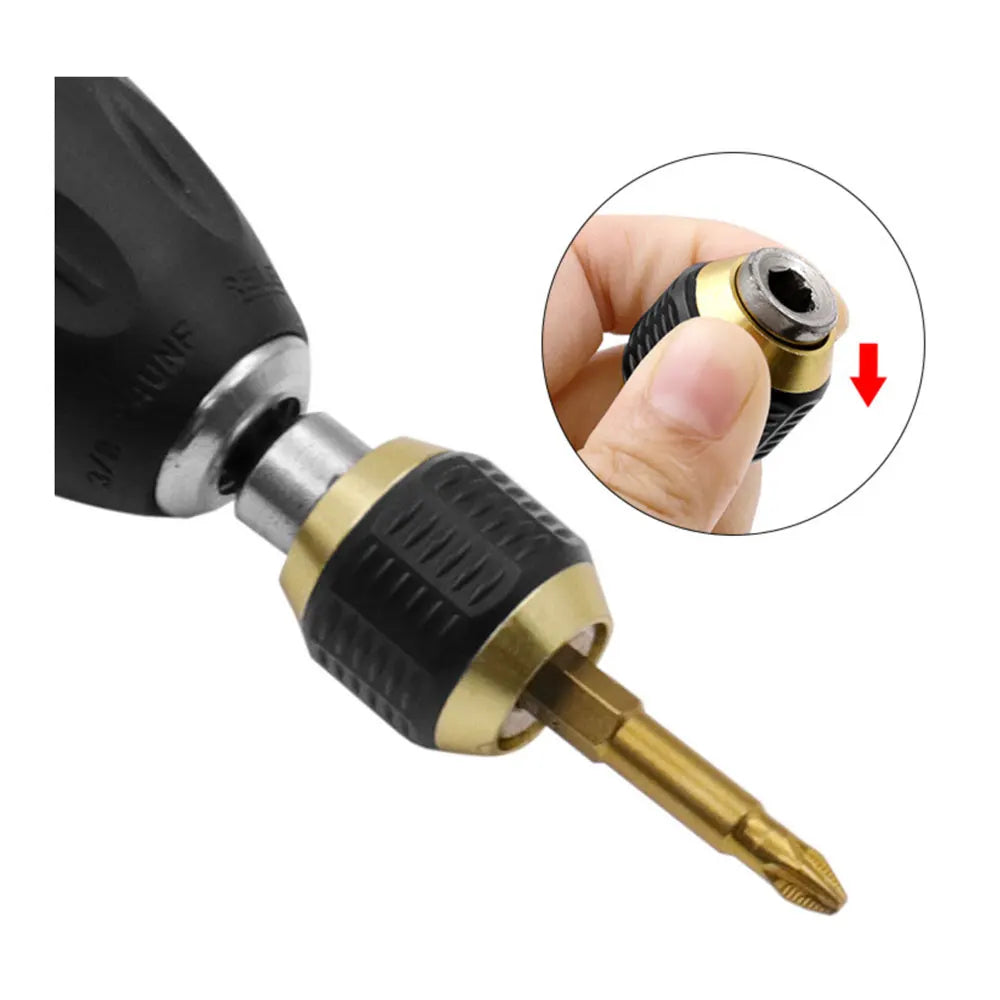 60mm Quick Release Self-Locking 1/4" Hex Shank Connecting Rod Drill Bit Extension Richie's