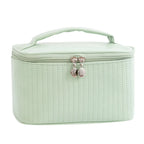 Large PU Travel Cosmetic Bag – Luxury Makeup & Toiletry Organizer Cosmetic Travel Bag Richie's light green