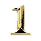 3D Golden Self-Adhesive Door Numbers 0–9 | Electroplated Zinc Door Number Sign Richie's 1