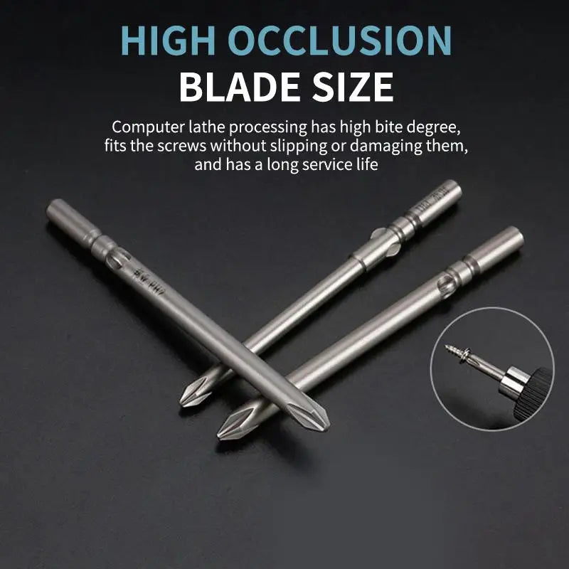 3-Pack S2 Steel 60mm Electric Screwdriver Bits | High Strength Screwdriver Bits Richie's