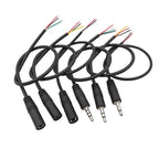 5Pcs 3.5mm AUX Male Female Extension Cable DIY Audio Repair Audio Extension Cable Richie's