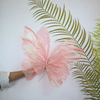 50cm Giant 3D Silk Gauze Artificial Butterfly Wedding Decor Party Decoration Prop Richie's pink-style1