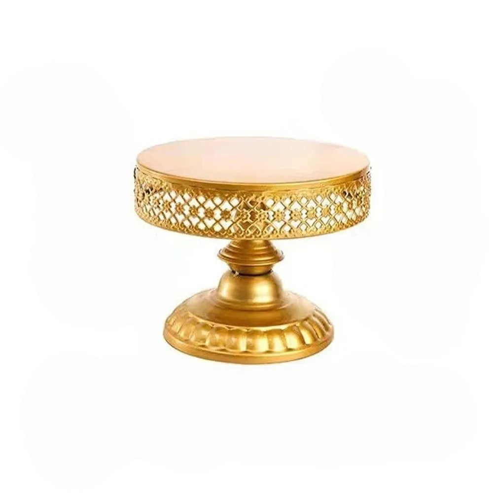 Stainless Steel Lace Dessert Stand – Gold Cake Display Tray Cake Dessert Stand Richie's S