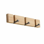 Wall Mounted Bamboo Coat Rack – Multi-Hook Space Saver Wall Coat Rack Richie's 3 Hooks