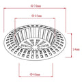 5-Pack Hair Catcher Drain Filter Strainer – Sink & Shower Drain Filter Strainer Richie's white