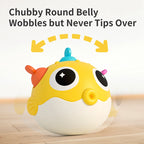 Baby Pufferfish Rattle Tumbler Toy | Teether & Bells 0–12M Baby Rattle Toy Richie's