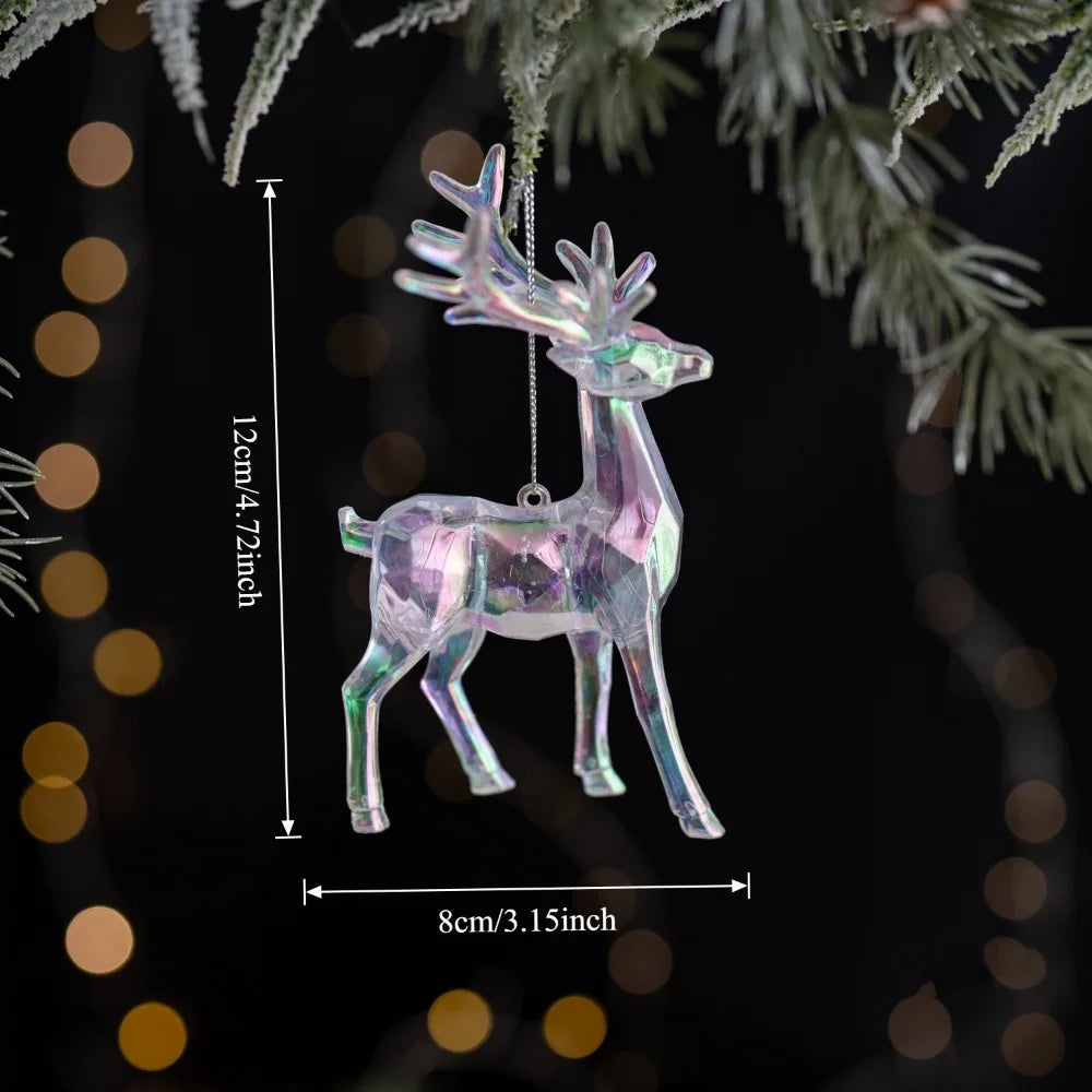 Acrylic Crystal Christmas Tree Ornaments – Snowflake Pendants Christmas Tree Ornament Richie's Style 7