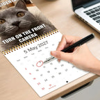 2027 Funny Cat Meme Wall Calendar – Monthly Hanging Planner Wall Calendar Richie's