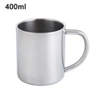 Stainless Steel Travel Coffee Mug Tumbler with Handle Travel Coffee Mug Richie's 400ml as shown