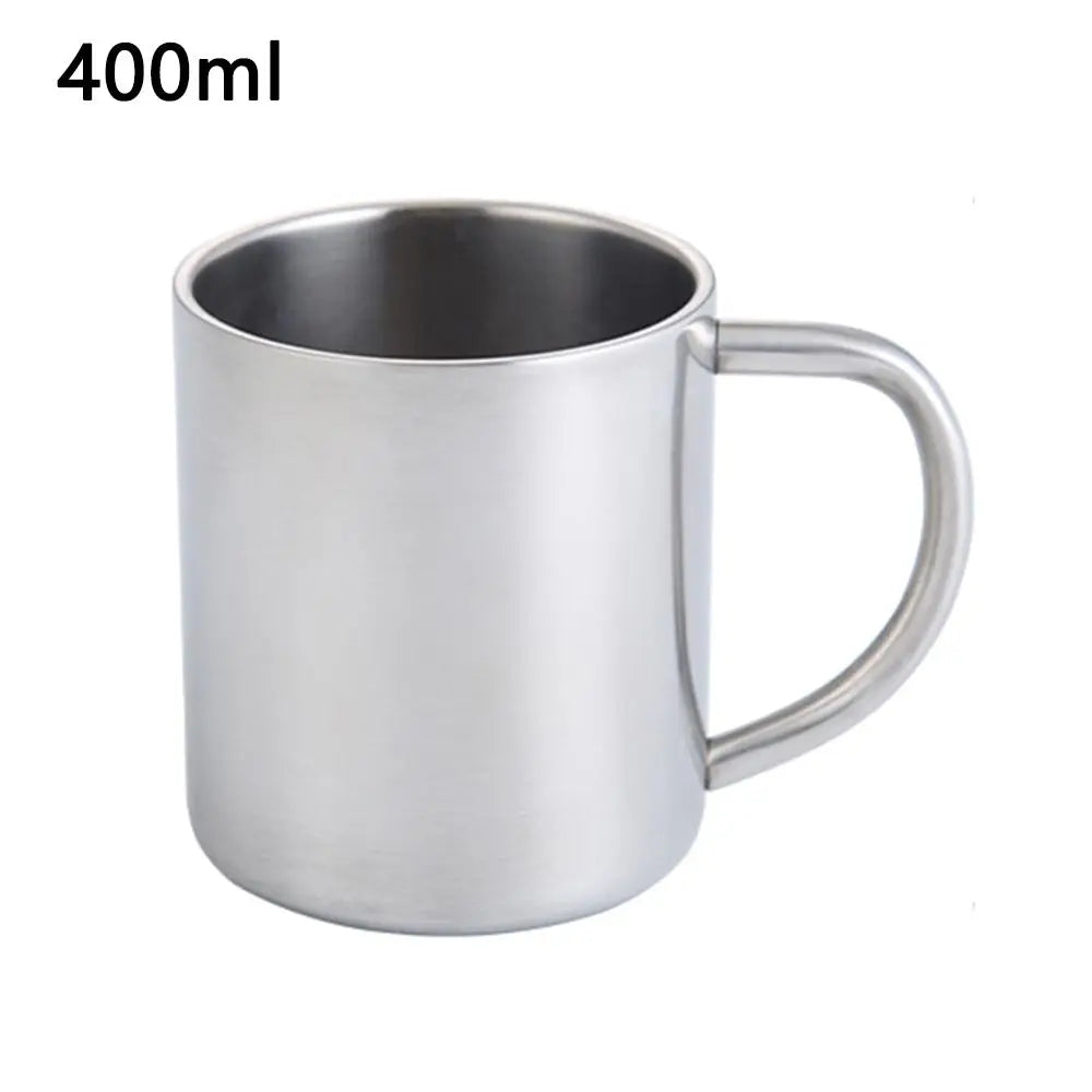 Stainless Steel Travel Coffee Mug Tumbler with Handle Travel Coffee Mug Richie's 400ml as shown