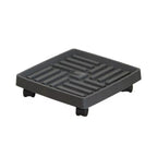 Mobile Plant Pot Stand Tray with Wheels – Round & Square Plant Pot Stand Tray Richie's Square Black 17CM