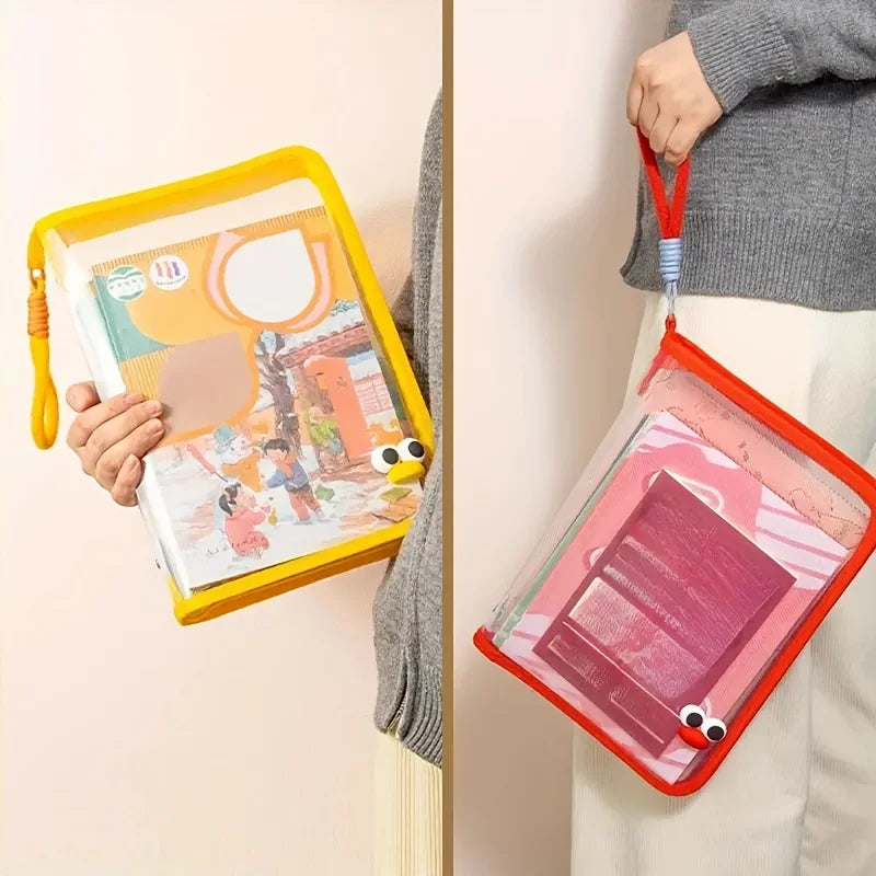 A4 Transparent Zippered File Bag – 4pc Document Organizer Zippered File Bag Richie's
