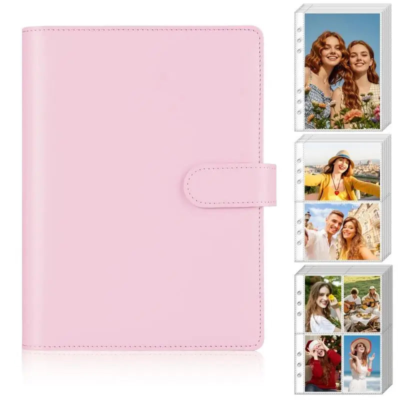 A5 Kpop Photocard Binder Album 30 Pages Loose-Leaf Holder Photocard Binder Album Richie's Pink