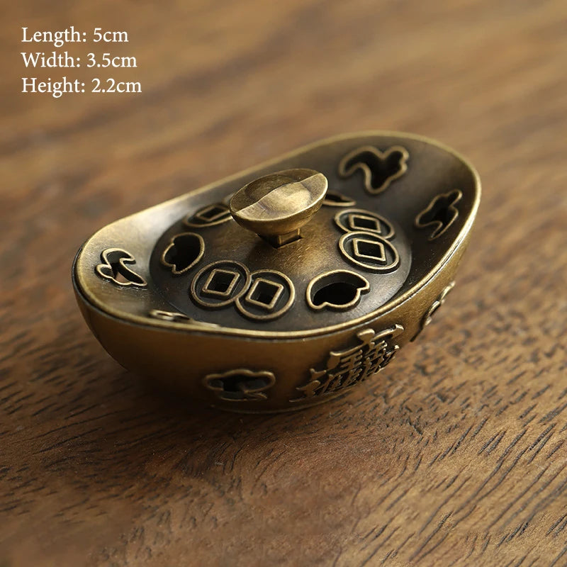 Vintage Alloy Incense Burner Stick Holder – Mini Hollow Censer Incense Burner Richie's A25