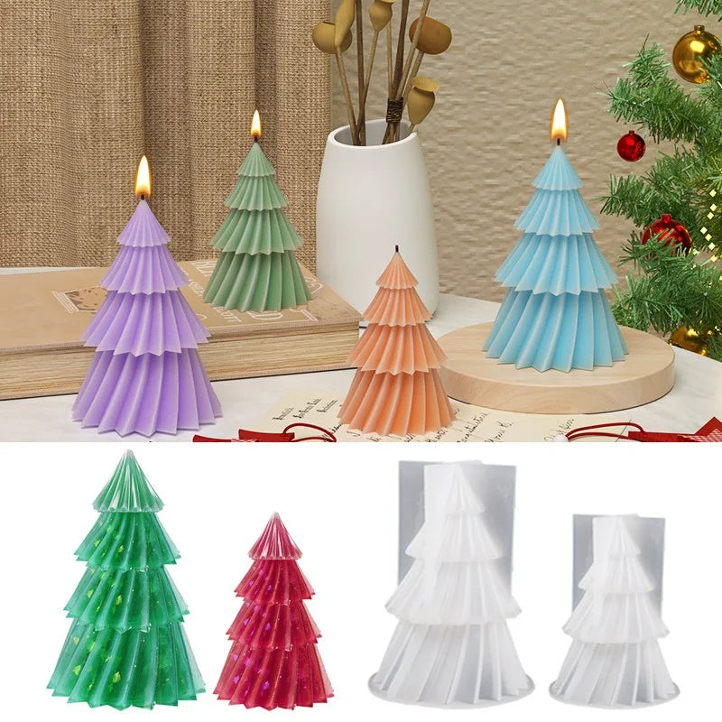 2pcs Silicone Christmas Tree Resin Molds – S & L Ornament Set Silicone Craft Molds Richie's