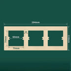 Plastic Wall Switch Cover Panel Universal Frame Bottom Box Switch Cover Panel Richie's gold-type3