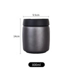 Stainless Steel Vacuum Sealed Coffee Canister 400–1200ml Vacuum Coffee Canister Richie's Black 800ML