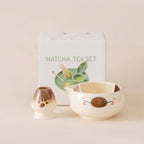 Japanese Matcha Tea Set – Ceramic Bowl & Whisk Gift Box 2/5/7pcs Matcha Tea Set Richie's 2pcs yellow