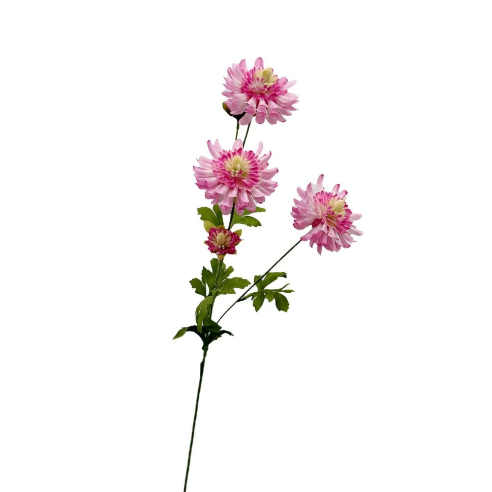 Yellow Artificial Chrysanthemum Stems – Faux Silk Flowers Artificial Flower Stems Richie's Pink